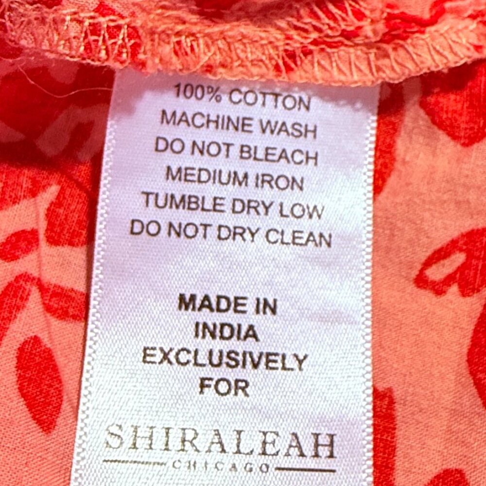 Shiraleah Noelle Pink Red Pajamas Womens Size XL 100% Cotton Floral Cottagecore - Picture 8 of 11